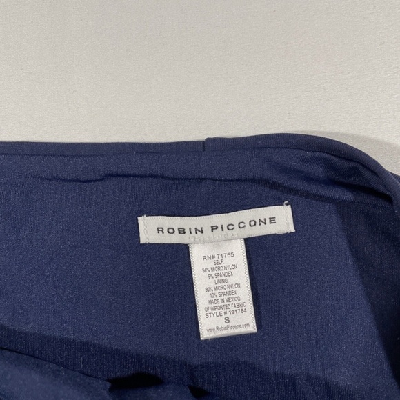 NEW Robin Piccone Ava Classic Bikini‎ Bottoms in Navy Blue [ Small ] - Picture 6 of 11